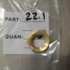 Small and Medium Outboard Jet Impeller Shaft Nut 5/8-18 Brass 22.1